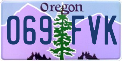 OR license plate 069FVK