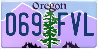 OR license plate 069FVL