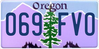 OR license plate 069FVO