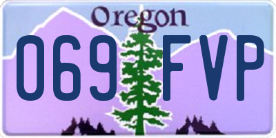 OR license plate 069FVP
