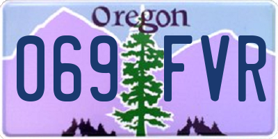 OR license plate 069FVR