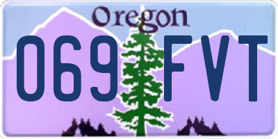 OR license plate 069FVT