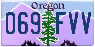 OR license plate 069FVV