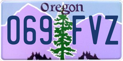 OR license plate 069FVZ