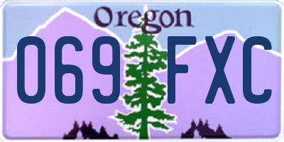 OR license plate 069FXC