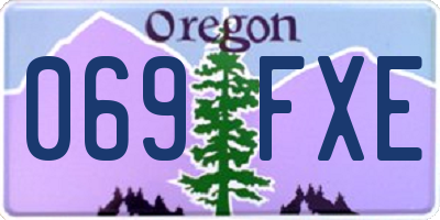 OR license plate 069FXE