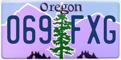 OR license plate 069FXG