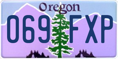 OR license plate 069FXP