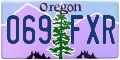 OR license plate 069FXR