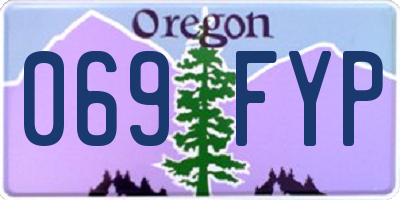 OR license plate 069FYP