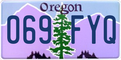 OR license plate 069FYQ