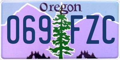 OR license plate 069FZC