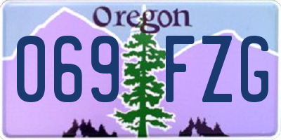OR license plate 069FZG