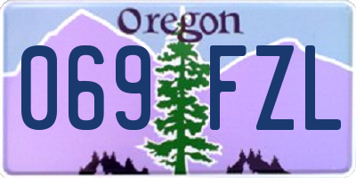 OR license plate 069FZL