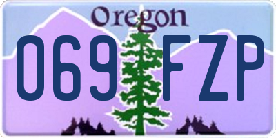 OR license plate 069FZP