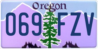 OR license plate 069FZV
