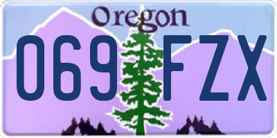 OR license plate 069FZX