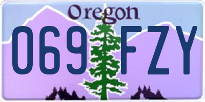 OR license plate 069FZY