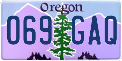 OR license plate 069GAQ