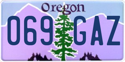 OR license plate 069GAZ