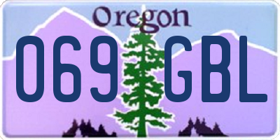 OR license plate 069GBL