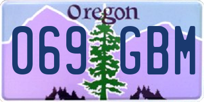 OR license plate 069GBM