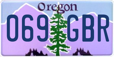OR license plate 069GBR