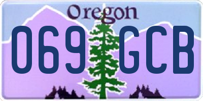 OR license plate 069GCB