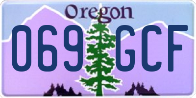 OR license plate 069GCF