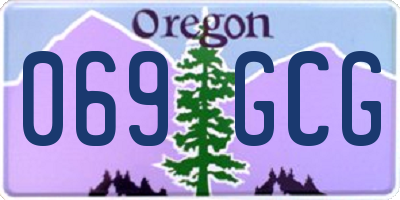 OR license plate 069GCG