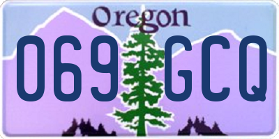 OR license plate 069GCQ