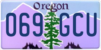 OR license plate 069GCU