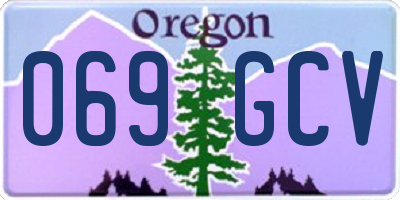 OR license plate 069GCV