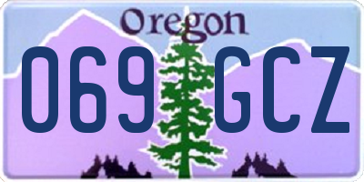 OR license plate 069GCZ