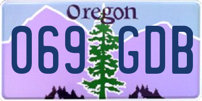 OR license plate 069GDB