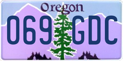 OR license plate 069GDC