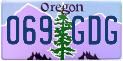 OR license plate 069GDG