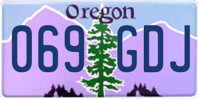 OR license plate 069GDJ