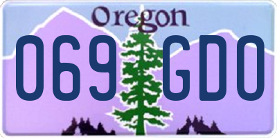 OR license plate 069GDO