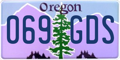 OR license plate 069GDS