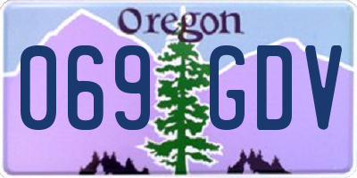 OR license plate 069GDV