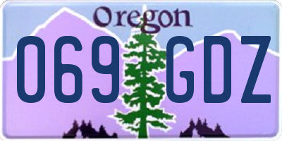OR license plate 069GDZ