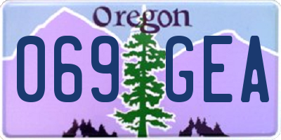 OR license plate 069GEA
