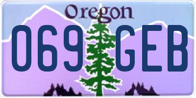 OR license plate 069GEB