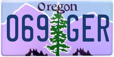 OR license plate 069GER