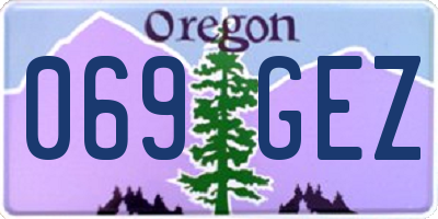 OR license plate 069GEZ