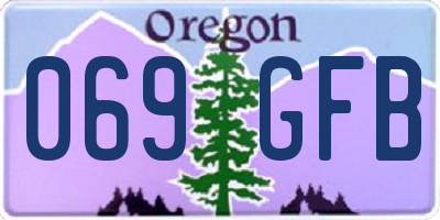 OR license plate 069GFB