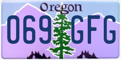 OR license plate 069GFG