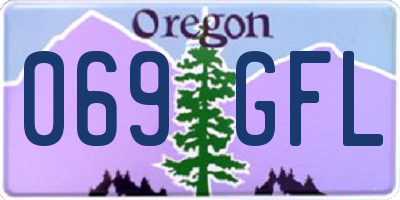OR license plate 069GFL