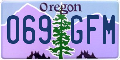 OR license plate 069GFM